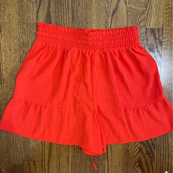 C & Z Dress Shorts Bright Orange/Red Size Small, NWT - Picture 4 of 9